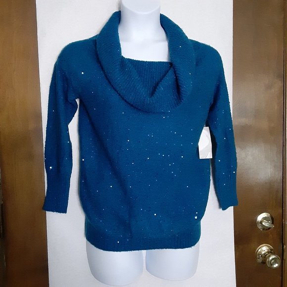 CHICOS TOUCH OF SPARKLE SWEATER NWT - Picture 1 of 9